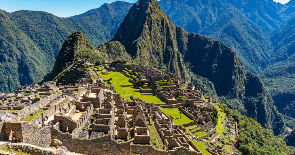 The Inca citadel of Machu Picchu in Peru