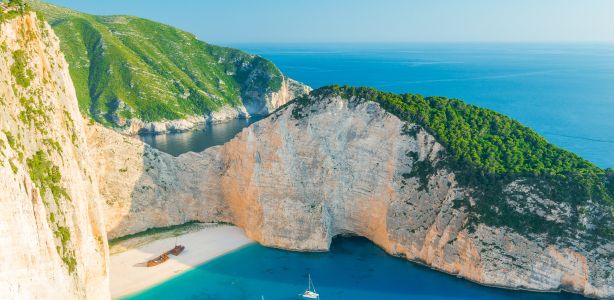 Navagio Beach (Shipwreck Beach) in Zakynthos