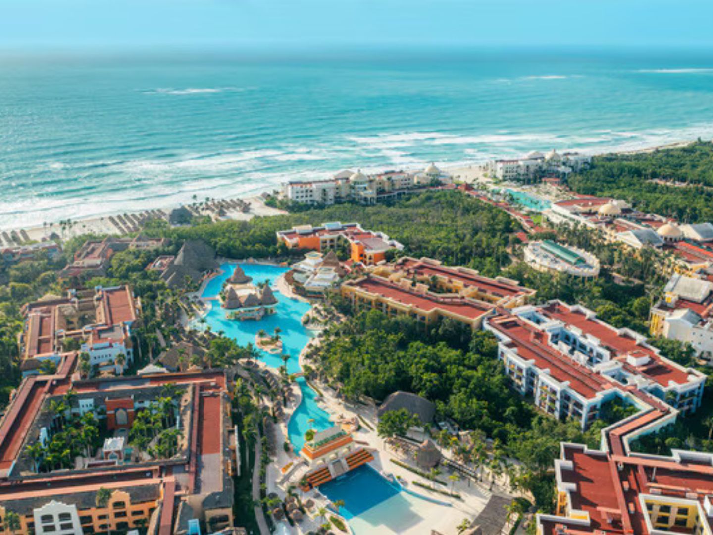 Iberostar resort aerial backgroun