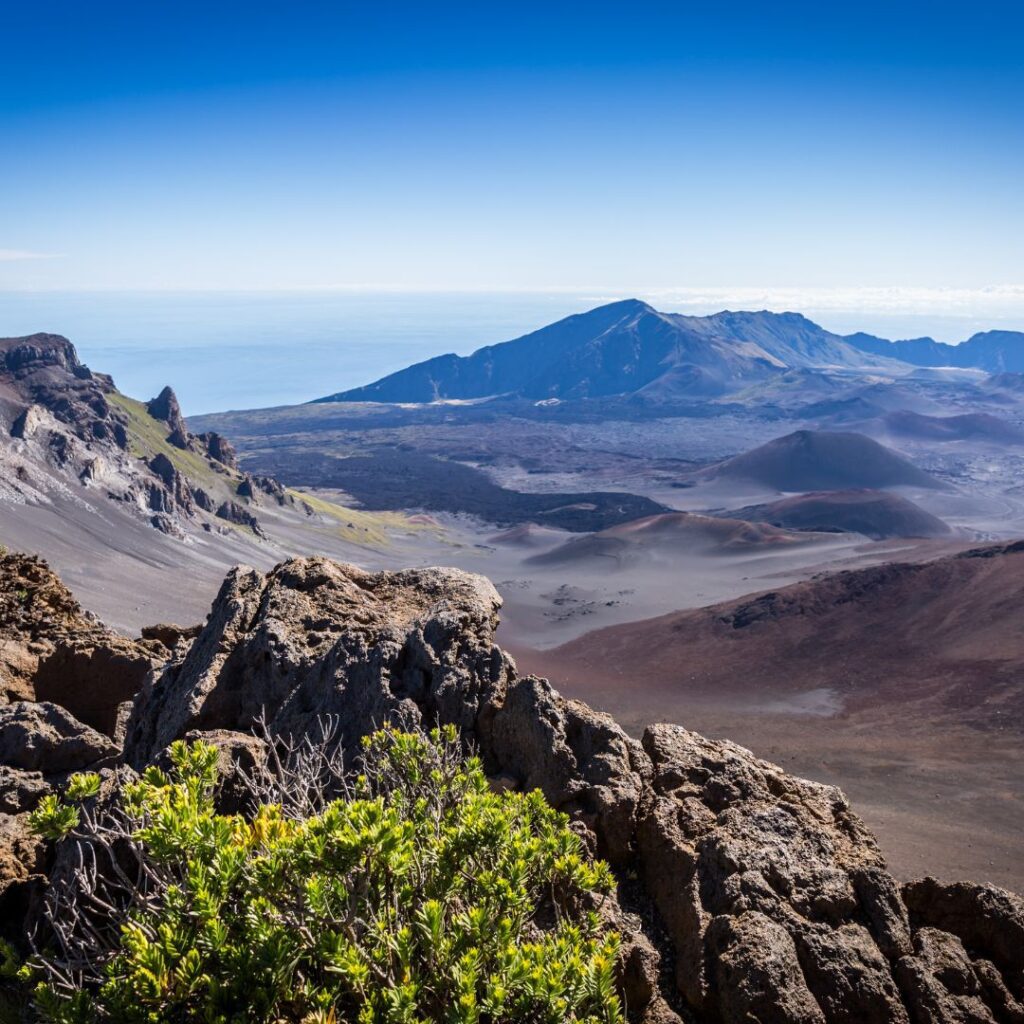 The crater landscape of Haleakalā National Park