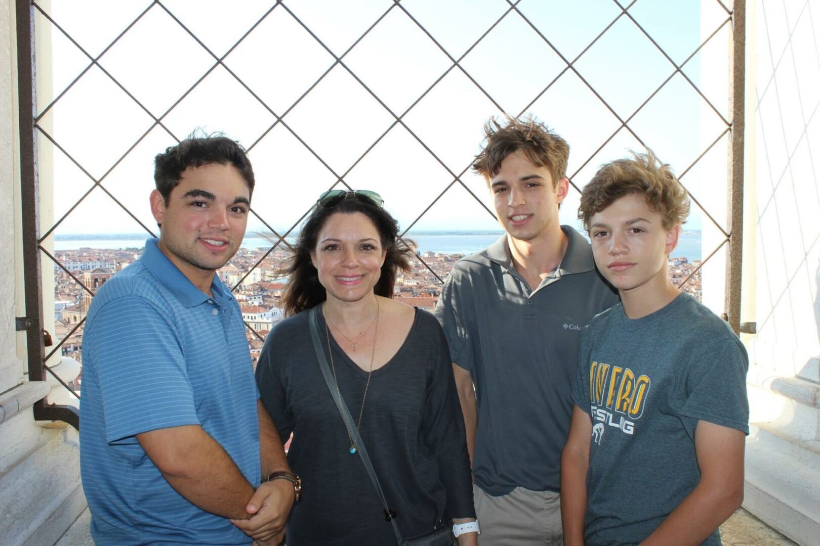 Gina Italy expert with her children