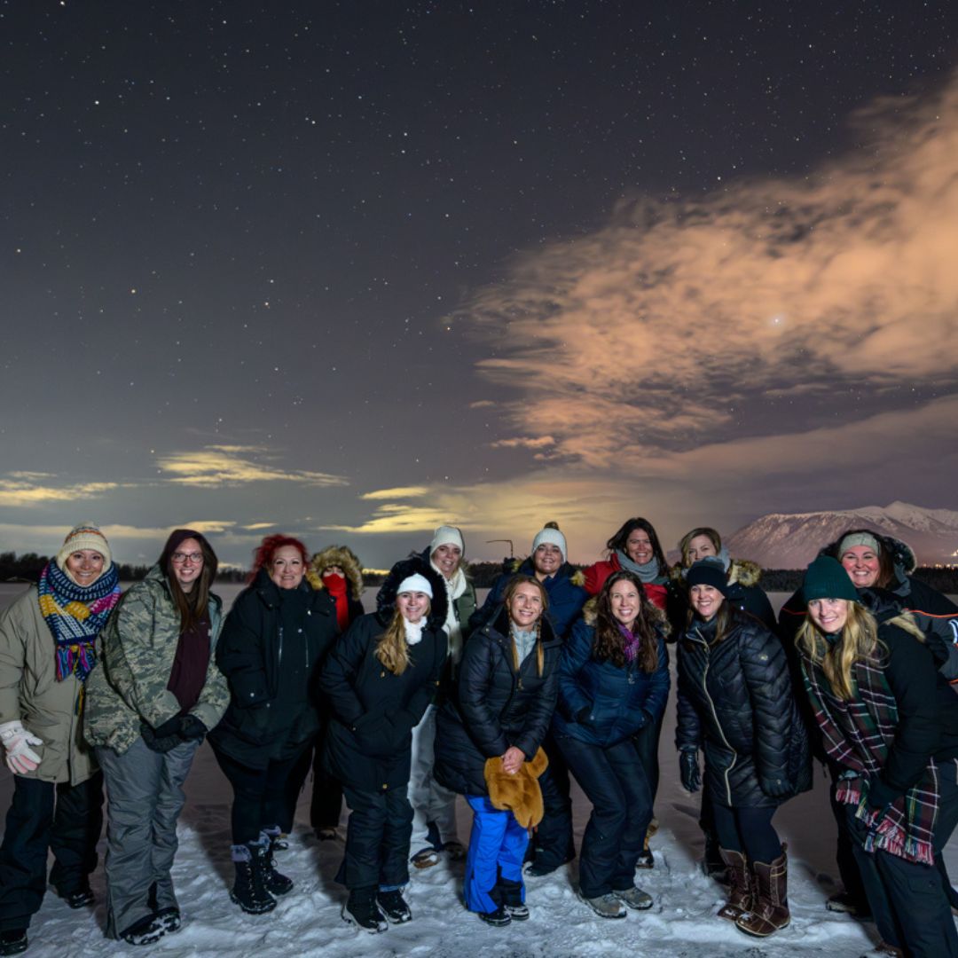 The Travel Byrds Team in Alaska