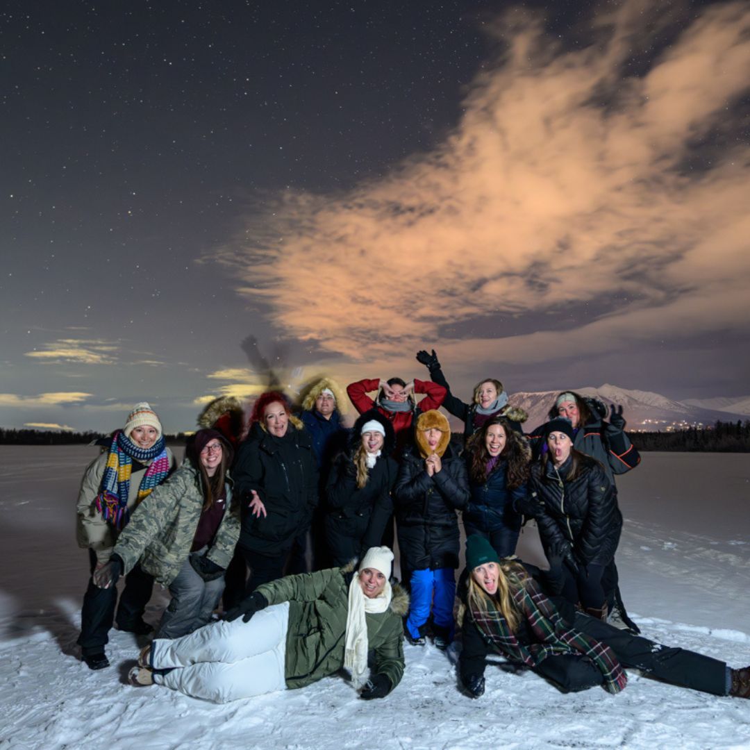 The Travel Byrds Team in Alaska