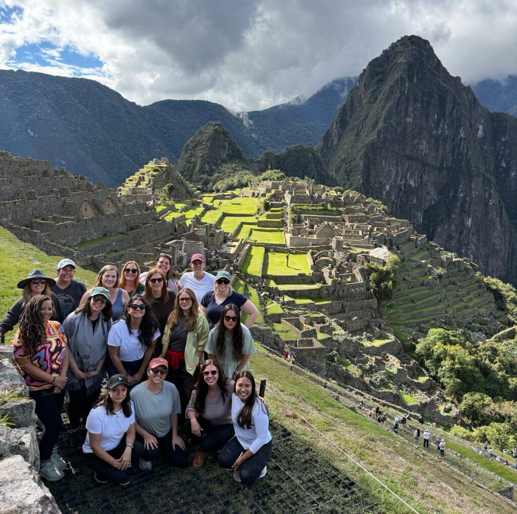 The Travel Byrds team at Machu Picchu
