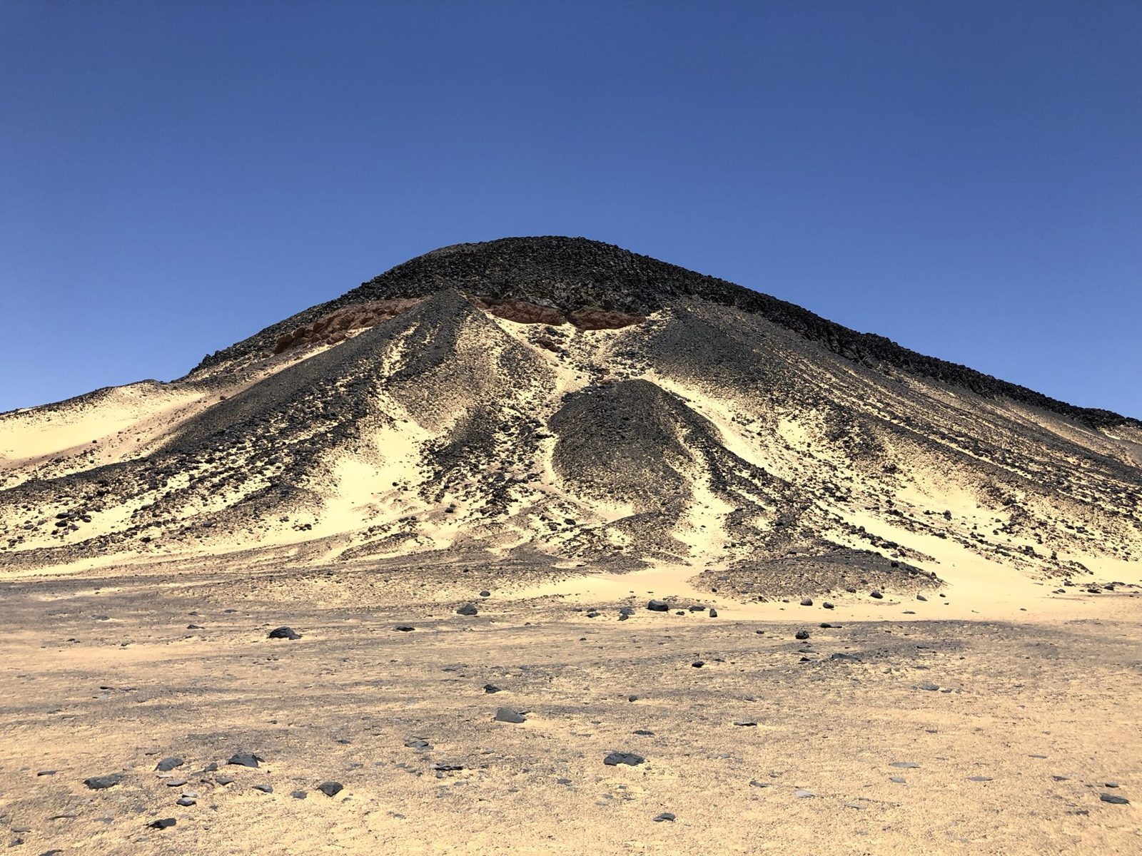 Volcanic hill in the Black Desert, Egypt