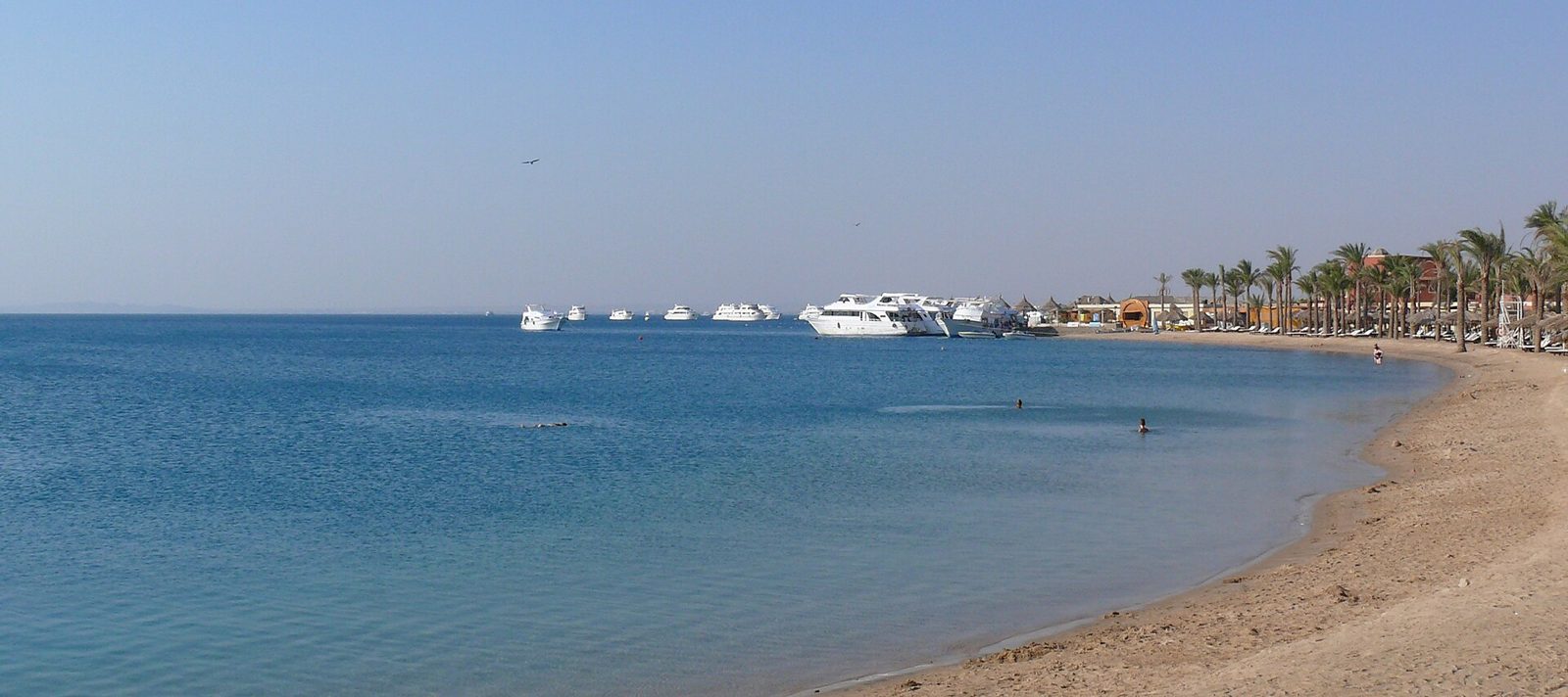 Beach on the Red Sea coast at Hurghada