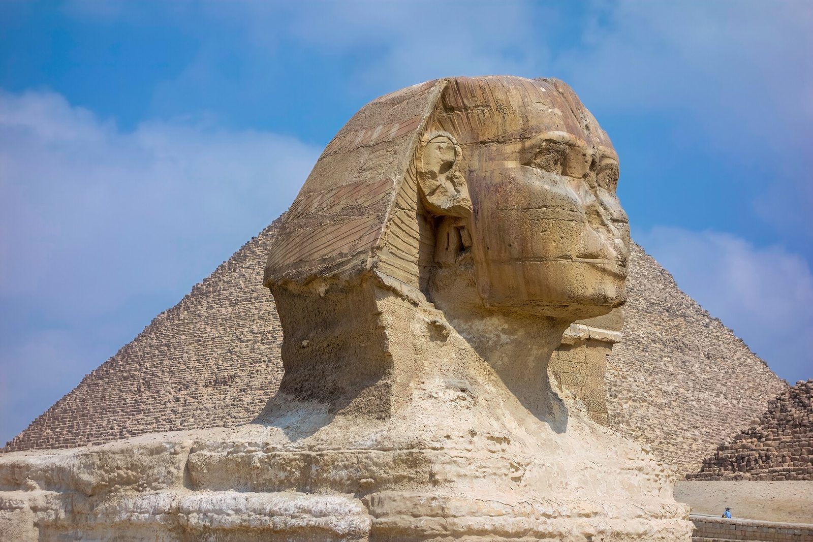 The Great Sphinx and the Pyramid of Khafre at Giza
