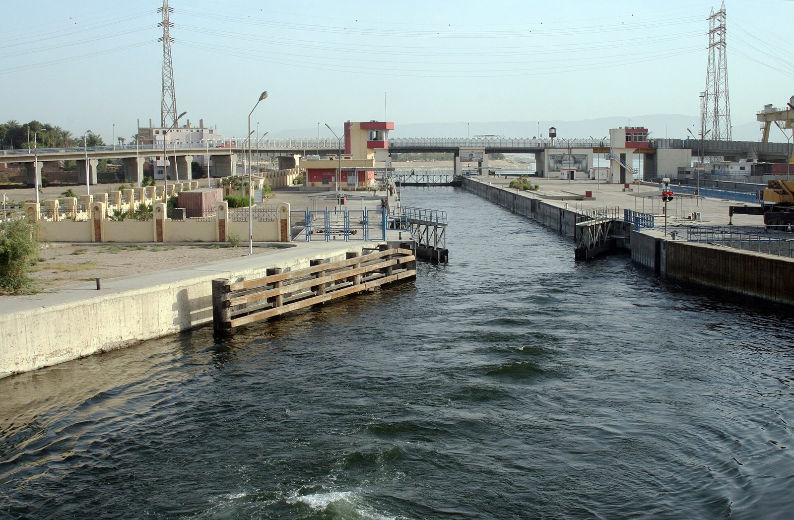 Esna lock on the Nile